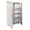 Armoire inox 2 portes - 3 étagères