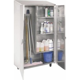 Armoire inox 2 portes avec séparation