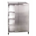 Armoire inox 2 portes coulissantes