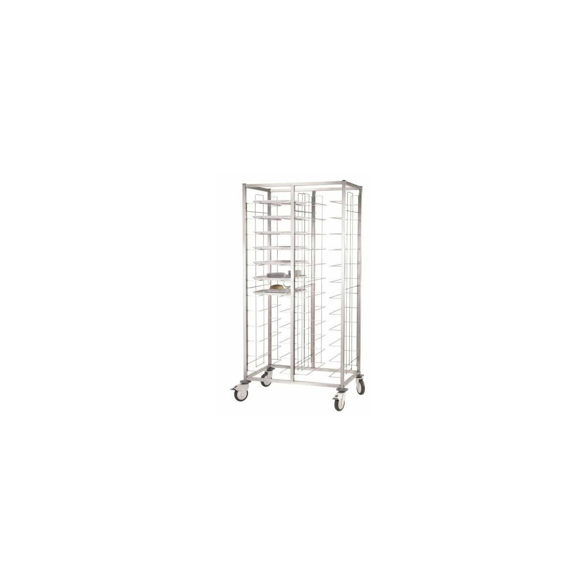 Arredo Chef – Chariot de Débarrassage Professionnel – 3 Plateaux Polypropylène – 81 × 43.5 × 91 cm – 90 kg – Roues Silencieuses – Cuisine, Restaurant, Hôtel, Collectivité Arredo Chef – Chariot de Débarrassage Professionnel – 3 Plateaux Polypropylène – 81 × 43.5 × 91 cm – 90 kg – Roues Silencieuses – Cuisine, Restaurant, Hôtel, Collectivité