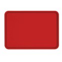 Plateau self-service PP rouge 58 x 41 x 2,5 cm