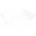 Bac rectangulaire plat PEHD blanc 5 L