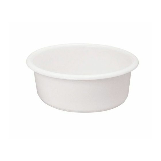 Baquet Rond 55 L, Blanc Alimentaire
