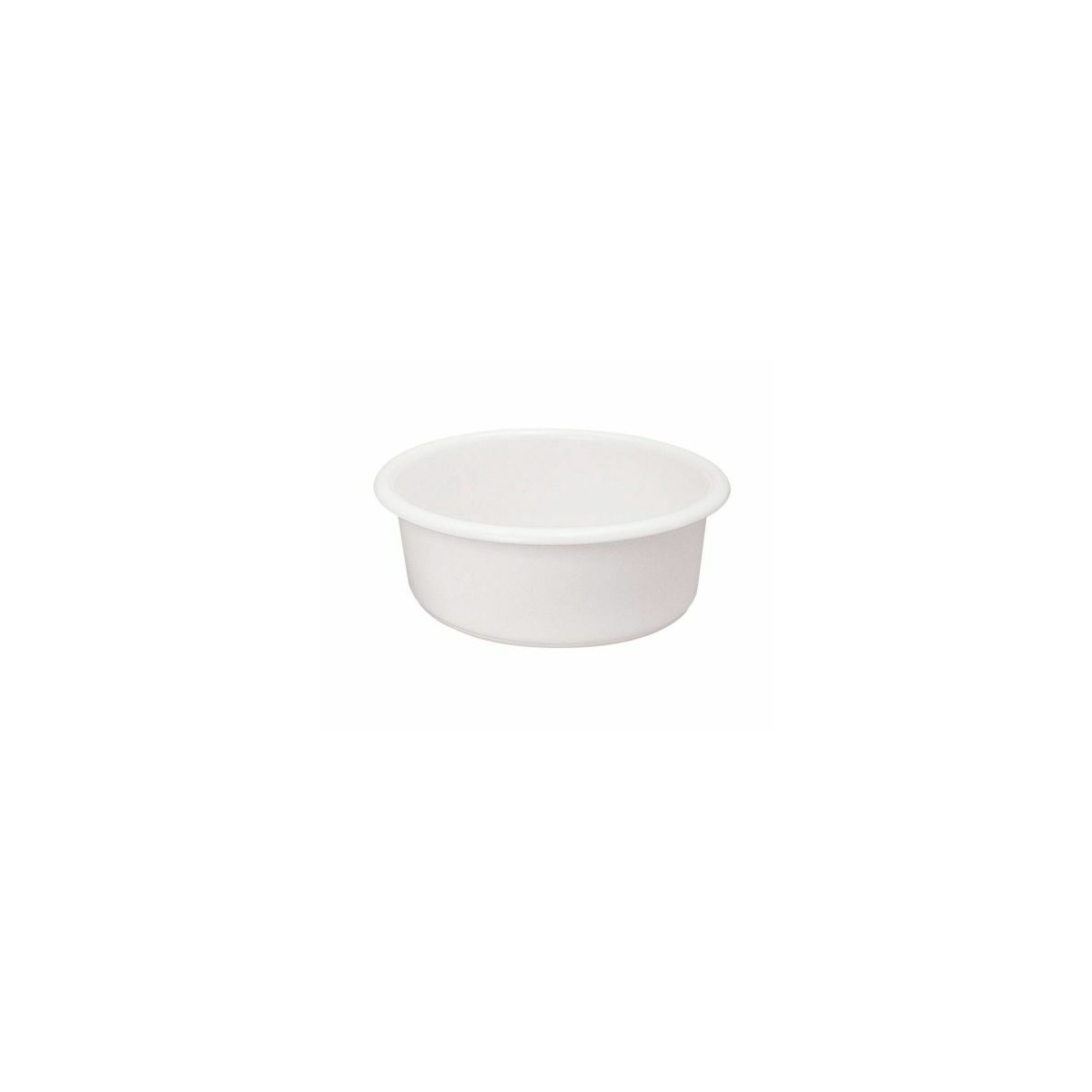 Baquet Rond Alimentaire 55 Litres - Blanc - Diamètre 55 Cm, Hauteur 36 Cm - Renforcé