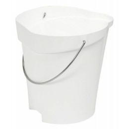 Seau polypropylène 12 L blanc
