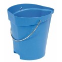 Seau polypropylène 12 L bleu