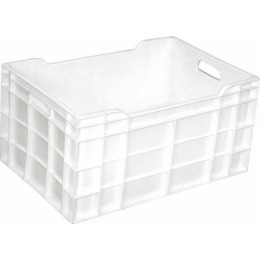 Caisse pleine PEHD blanc 40 L