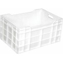 Caisse pleine PEHD blanc 40 L