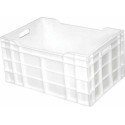 Caisse pleine PEHD blanc 60 L