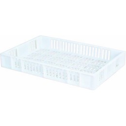 Caisse ajourée PEHD blanc 15 L
