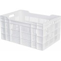 Caisse ajourée PEHD blanc 60 L
