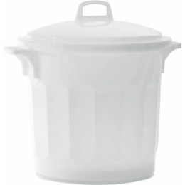 Couvercle blanc poignée PEHD pour conteneur alimentaire 75L