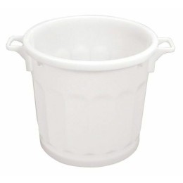 Conteneur fourre-tout blanc 75 L, emboîtable, sans couvercle.