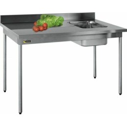 Table chef cuve à droite L. 1,2 m