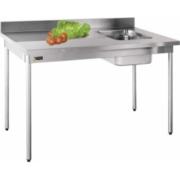 Table chef cuve à droite L. 1,4 m
