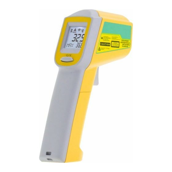 Thermomètre infrarouge laser - 38 °C à + 520 °C - 633726