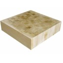 Billot réversible "boutique" bois de bout 50 x 50 x 12 cm