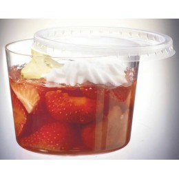 Verrine plastique ronde transparente ''Bodega'' 170ml 77mm H58mm