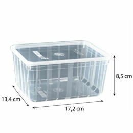 Boite Carty transparente avec couvercle PP 1350 ml - par 25