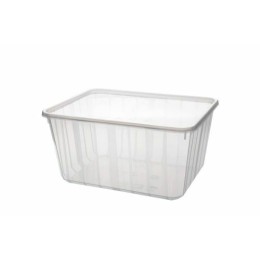 Boite Carty transparente avec couvercle PP 1800 ml - par 25