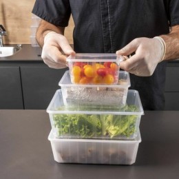 Boite Carty transparente avec couvercle PP 450 ml - par 25