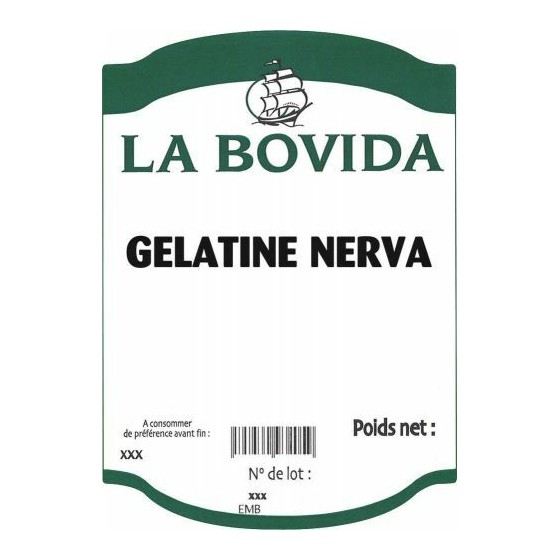 Gélatine porcine Nerva 200 Bloom - par 5 kg Gélatine porcine Nerva 200 Bloom - par 5 kg