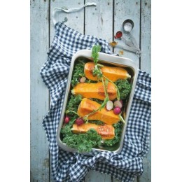 Plaques à rôtir en aluminium avec anses tombantes 50 x 35 x 8 cm