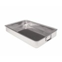 Plaque à rotir inox anses tombantes 54 x 39 x 7 cm