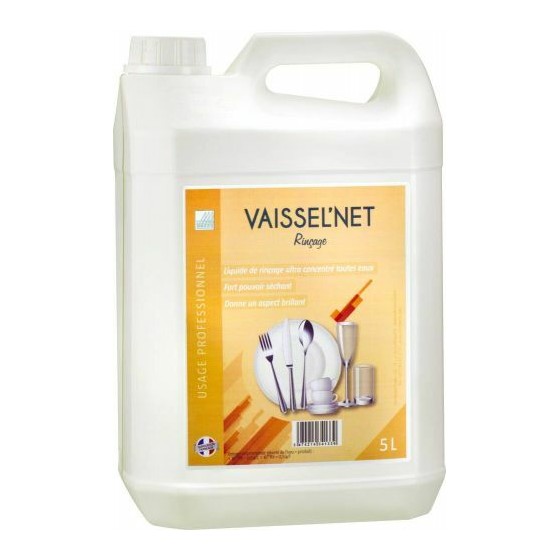 Liquide de rinçage Vaissel'Net - par 5 L Liquide de rinçage Vaissel'Net - par 5 L