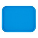 Plateau fast food PP bleu 34,5 x 26,5 cm - par 24