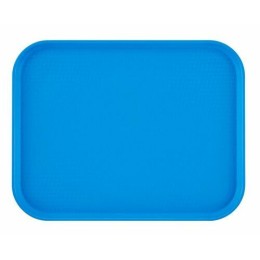 Plateau fast food PP bleu 46x36cm /12