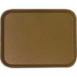 Plateau fast food PP brun 34,5x26,5cm /24