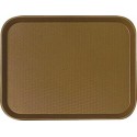 Plateau fast food PP brun 34,5 x 26,5 cm - par 24