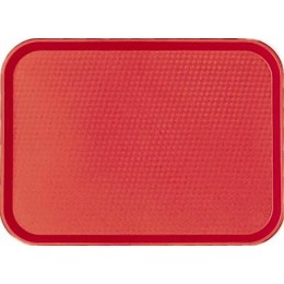 Plateau fast food PP rouge 34,5 x 26,5 cm - par 24
