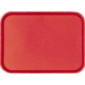 Plateau fast food PP rouge 34,5 x 26,5 cm - par 24