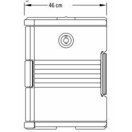 Conteneur isotherme UPC400 Cambro 57 L