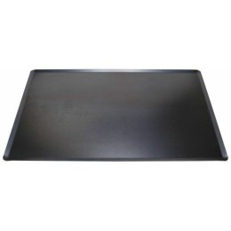 Plaque à bords pinces tôle acier noire 60 x 40 cm