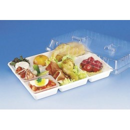 Plateau blanc 5 compartiments