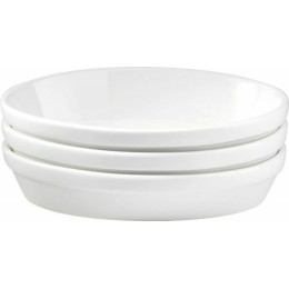 Plat ovale empilable porcelaine 19cm /6