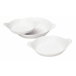 Plat rond à oreilles porcelaine 12,5cm