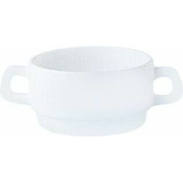 Bol à consommé uni blanc verre trempé 32cl ø 10,2 cm - par 6
