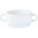 Bol à consommé uni blanc verre trempé 32cl ø 10,2 cm - par 6