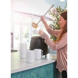 Bol à consommé uni blanc verre trempé 32cl ø 10,2 cm - par 6