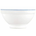 Bol à déjeuner verre trempé blanc/filet bleu 51cl ø 13,2 cm - par 6