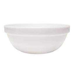 Saladier individuel blanc verre trempé 31,5 cl ø 12 cm - par 36