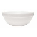 Saladier individuel blanc verre trempé 31,5 cl ø 12 cm - par 36