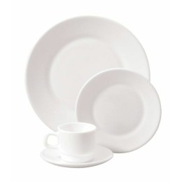 Soucoupe à thé blanche verre trempé ø 13 cm - par 6
