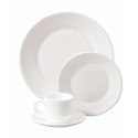 Soucoupe à thé blanche verre trempé ø 13 cm - par 6