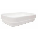Ravier individuel blanc verre trempé 28 cl 14 x 9 cm - par 24