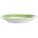 Assiette creuse brush verte ø 22,5 cm - par 24